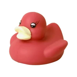 Silikone badeænder, rød, gul, grøn eller blå - 1 stk