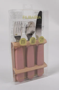 Silikone bestiksæt - rose