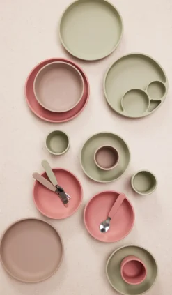 Silikone spisesæt - green