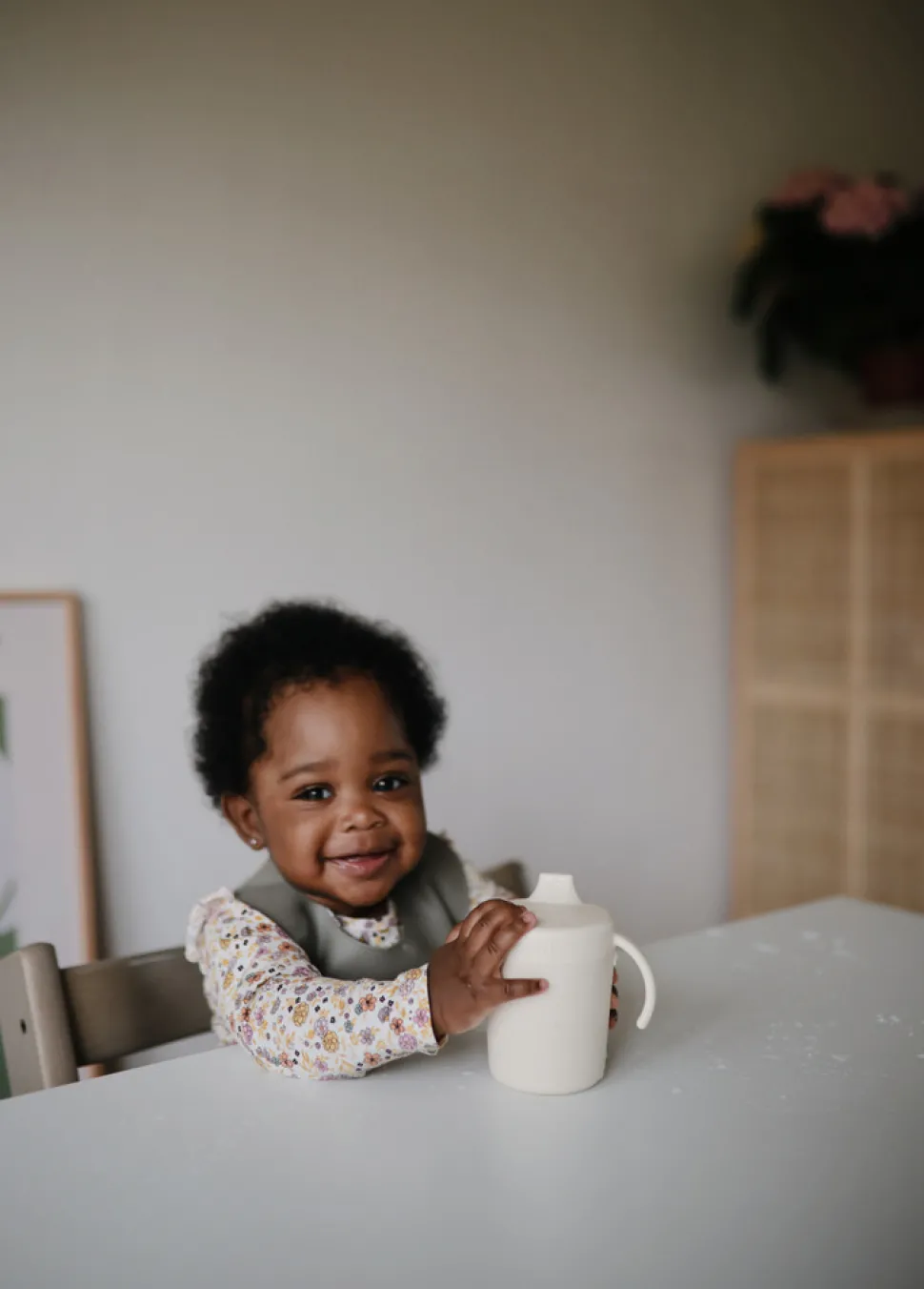 Sippy-Kop I Hård Plast - Ivory