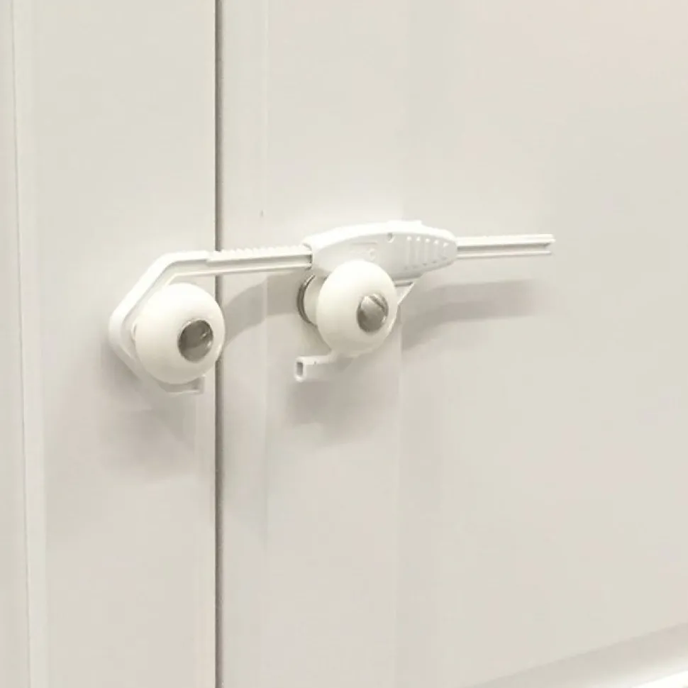 Skabslås til dobbeltlåger - 2 Stk.