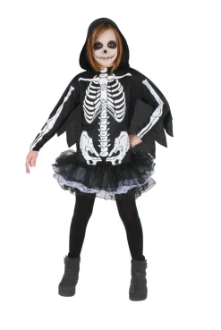 Skeleton Pige kostume 7-10 år