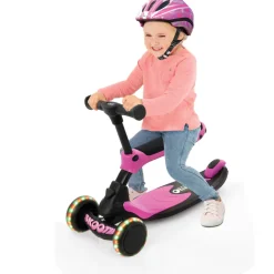 Skootie 2i1 løbehjul - neon pink