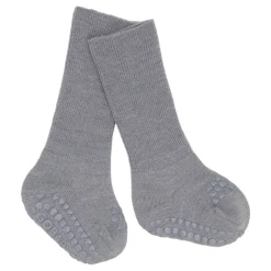 Skridsikre Strømper - Merino Uld - Grey melange
