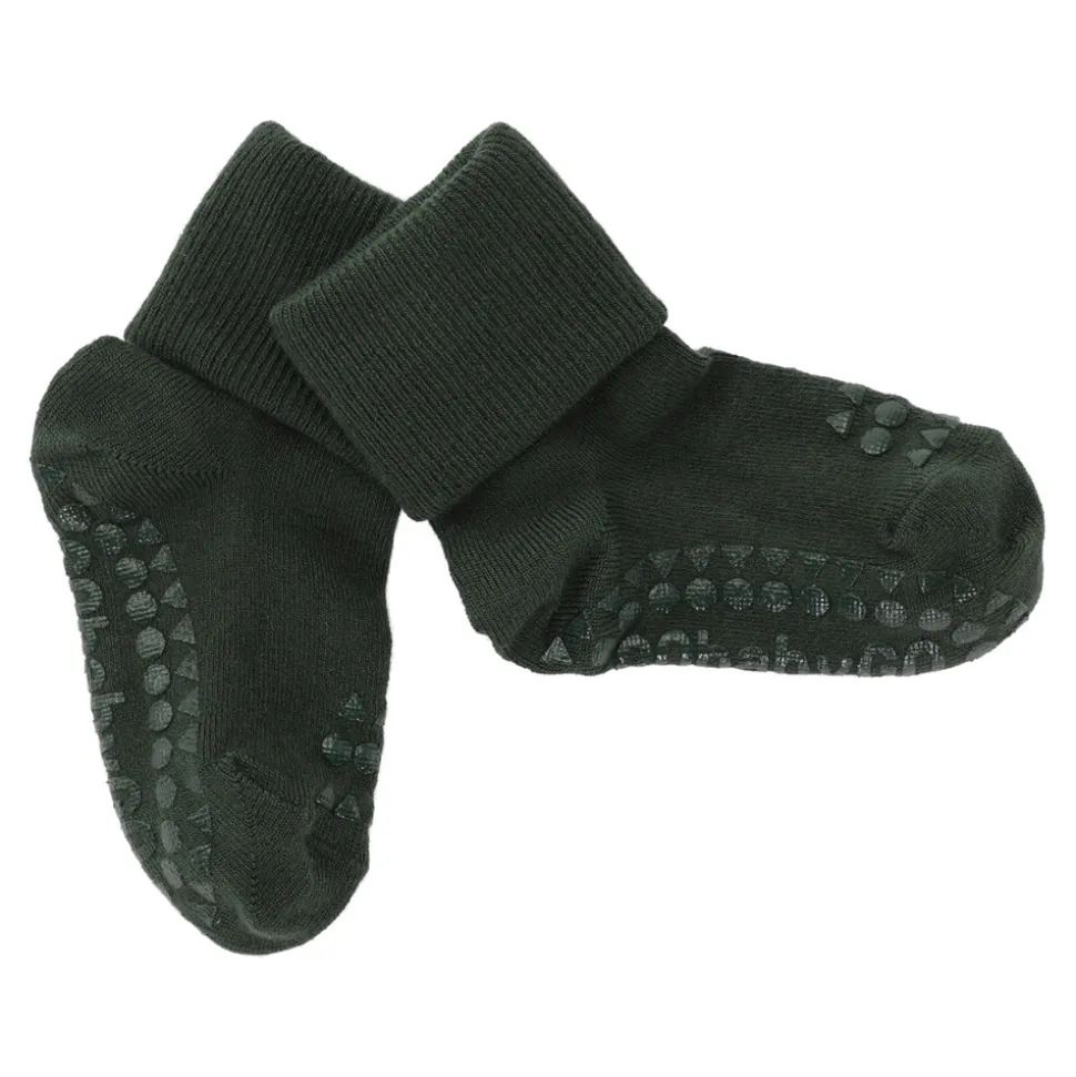 Skridsikre Strømper - Bamboo - Forest green