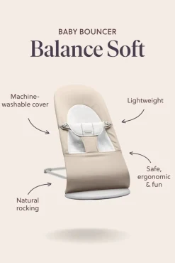 Skråstol Balance Soft, Sandgrå