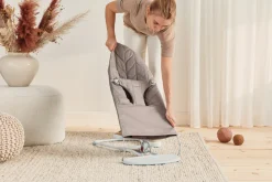 Skråstol Bliss - Vævet, Klassisk quilt, Sandgrå