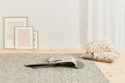 Skråstol Bliss - Vævet, Klassisk quilt, Sandgrå