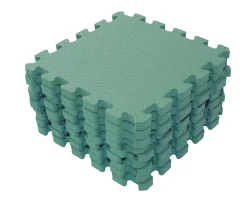 Skumlegegulv Bekids, Støvet Grøn 9 stk