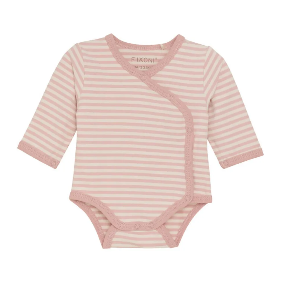 Slå-om Body Langærmet - Pale Mauve