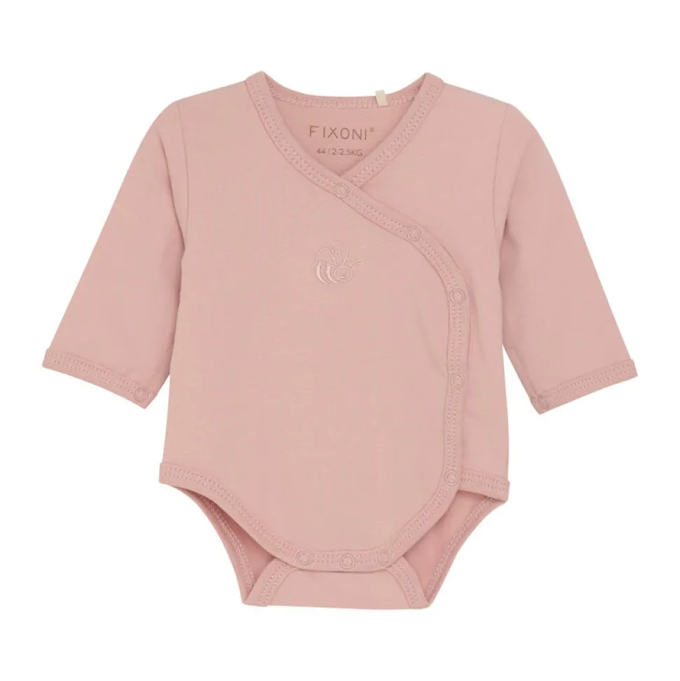 Slå-om Body Langærmet - Pale Mauve