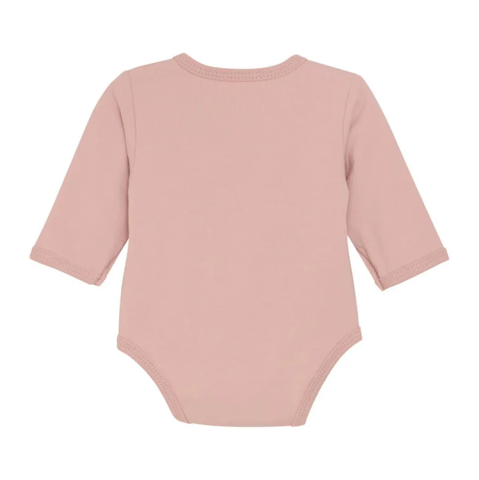 Slå-om Body Langærmet - Pale Mauve