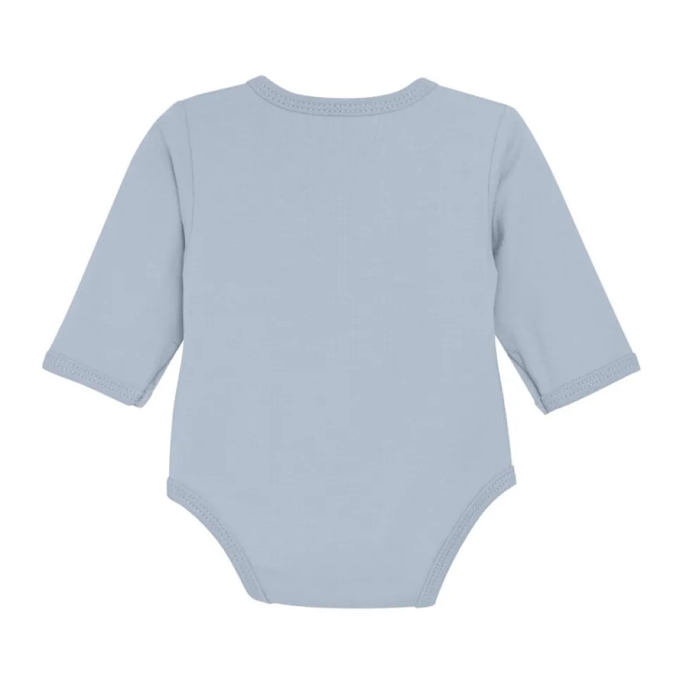 Slå-om Body Langærmet - Zen Blue