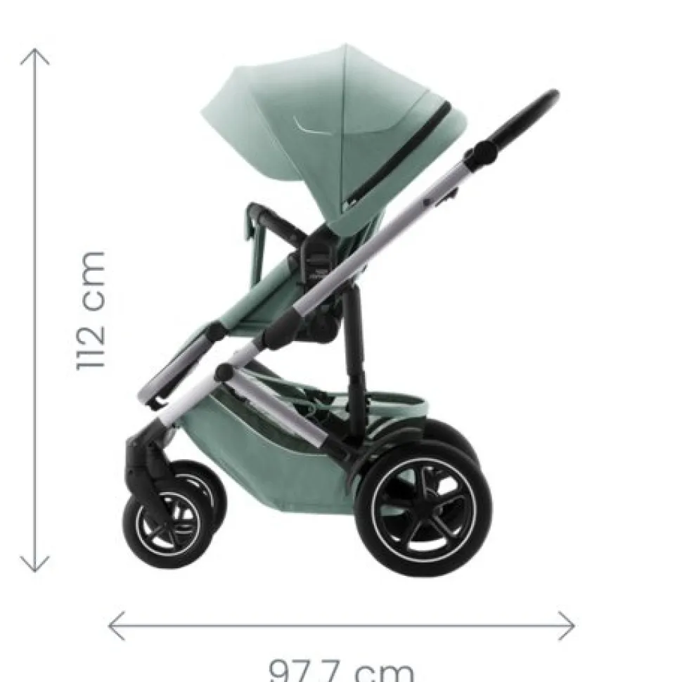 Smile 5Z inkl. liggedel og Baby-Safe Core autostol - space black