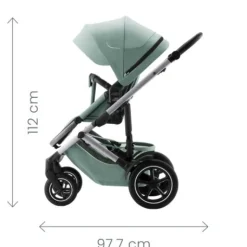 Smile 5Z lux inkl. liggedel og Baby-Safe Core autostol - soft taupe/space black