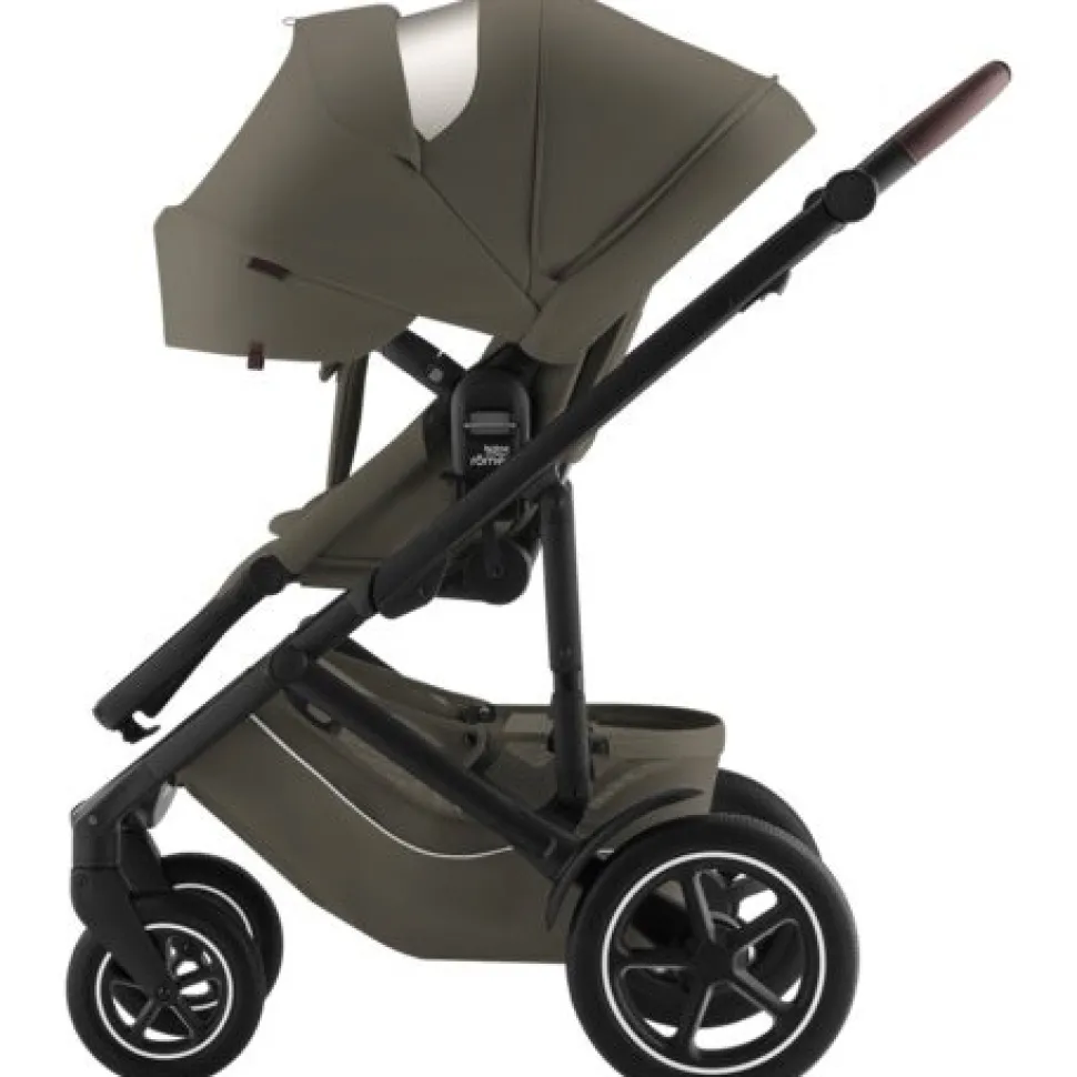 Smile 5Z lux inkl. liggedel og Baby-Safe Core autostol - urban olive/space black