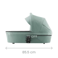 Smile 5Z lux inkl. liggedel og Baby-Safe Core autostol - linen grey/space black