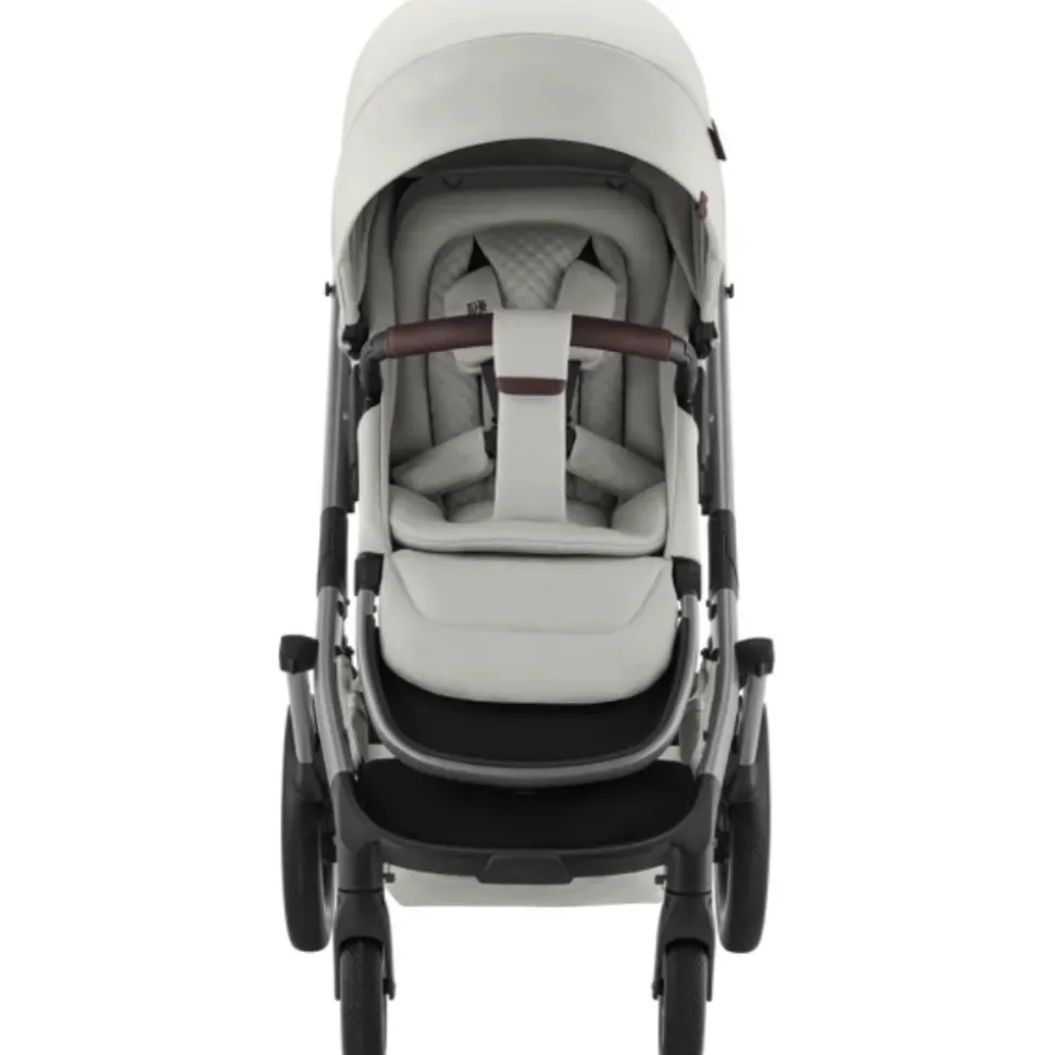 Smile 5Z lux inkl. liggedel og Baby-Safe Core autostol - linen grey/space black