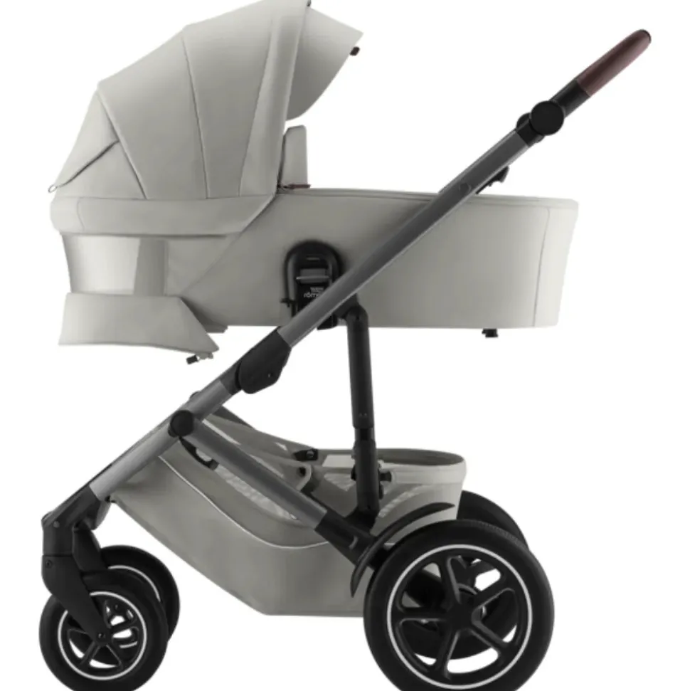 Smile 5Z lux inkl. liggedel og Baby-Safe Core autostol - linen grey/space black