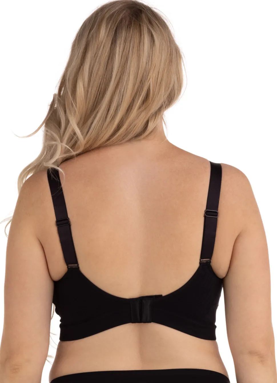 Sømløs Amme BH Med Gelé Bøjle - Sort