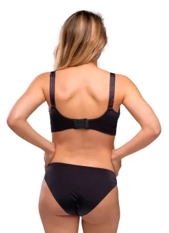 Sømløs Amme BH Med Indlæg - Black