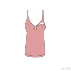 Sømløs Ammetop Med Shapewear - Sort