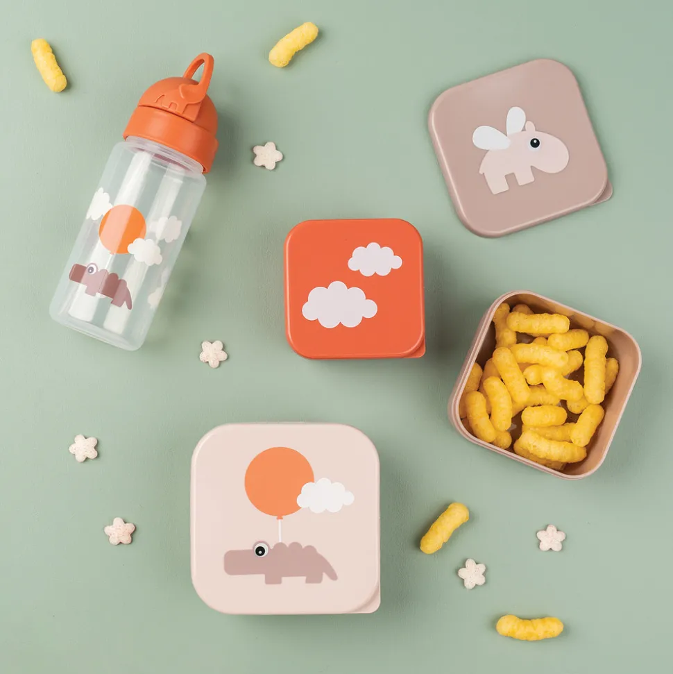 Snack boks sæt 3 stk Happy clouds - Pudder