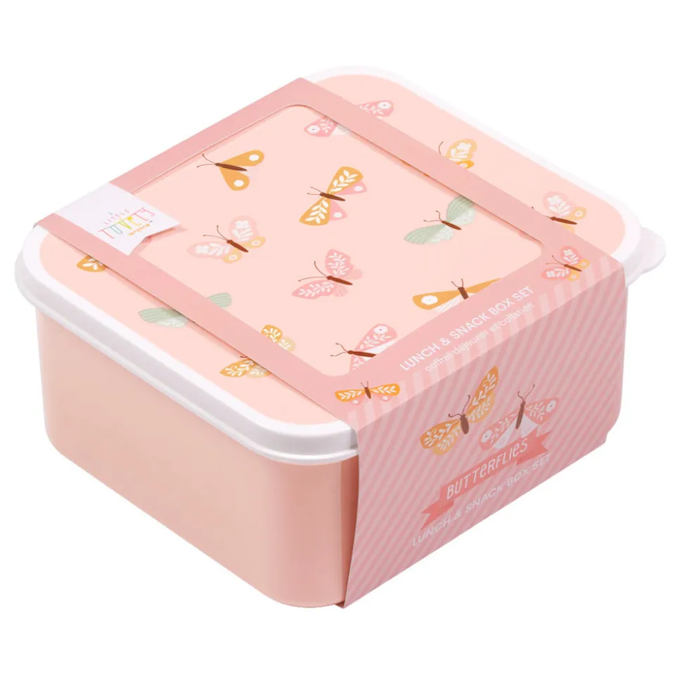 Snackboksæt 4 dele Butterflies
