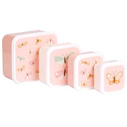 Snackboksæt 4 dele Butterflies