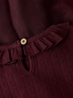 Solange Tulle Kjole - Catawba Grape