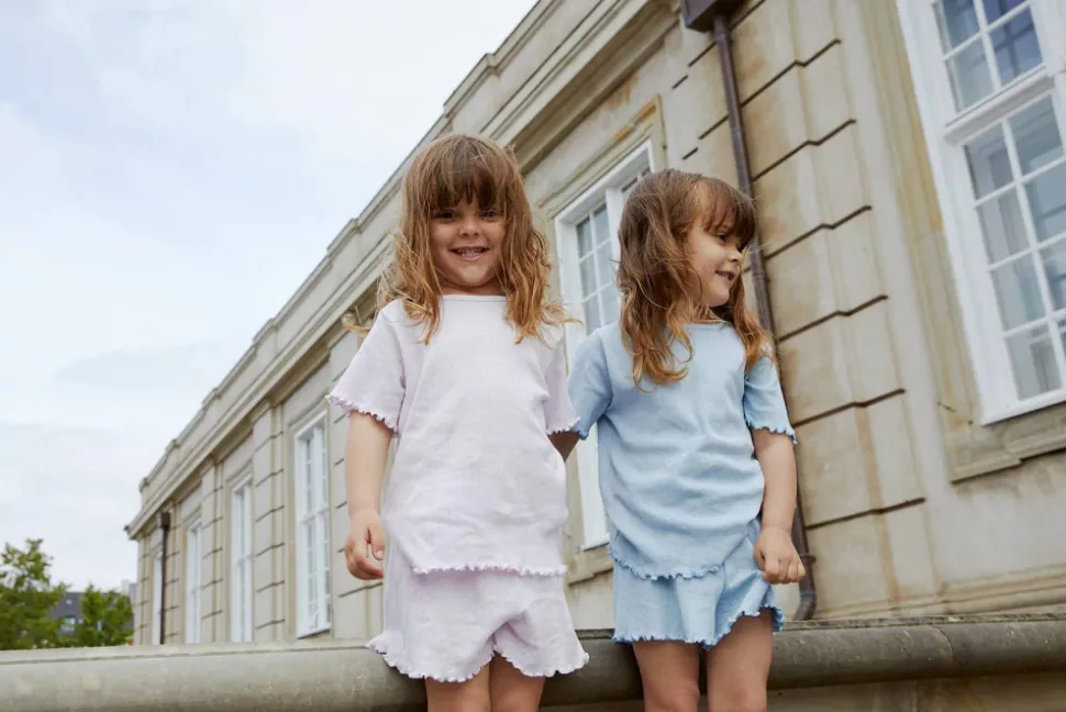 Sommer pointelle t-shirt - LAVENDER