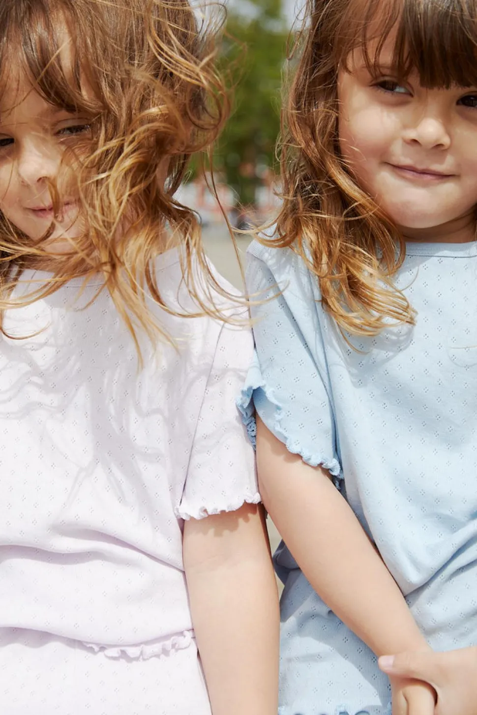 Sommer pointelle t-shirt - LAVENDER