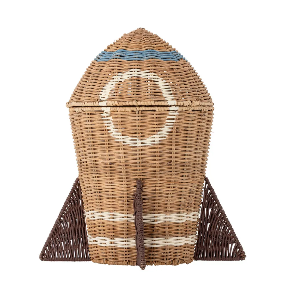 Space Kurv m/låg, Natur, Rattan