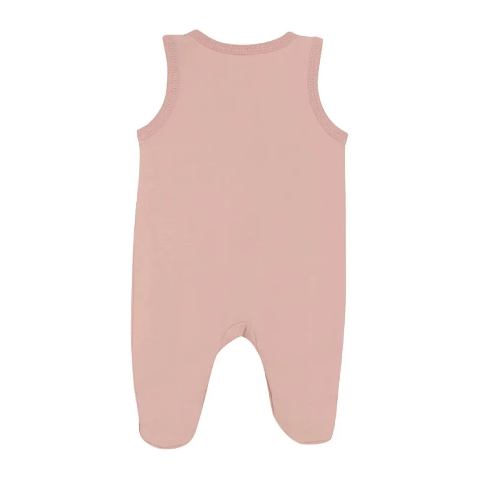 Sparkedragt m. fødder - SOLID - Pale Mauve