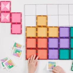 Square Pack - magnetsæt 40 dele - pastel