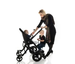 Søskendebræt Med Sæde - Sort