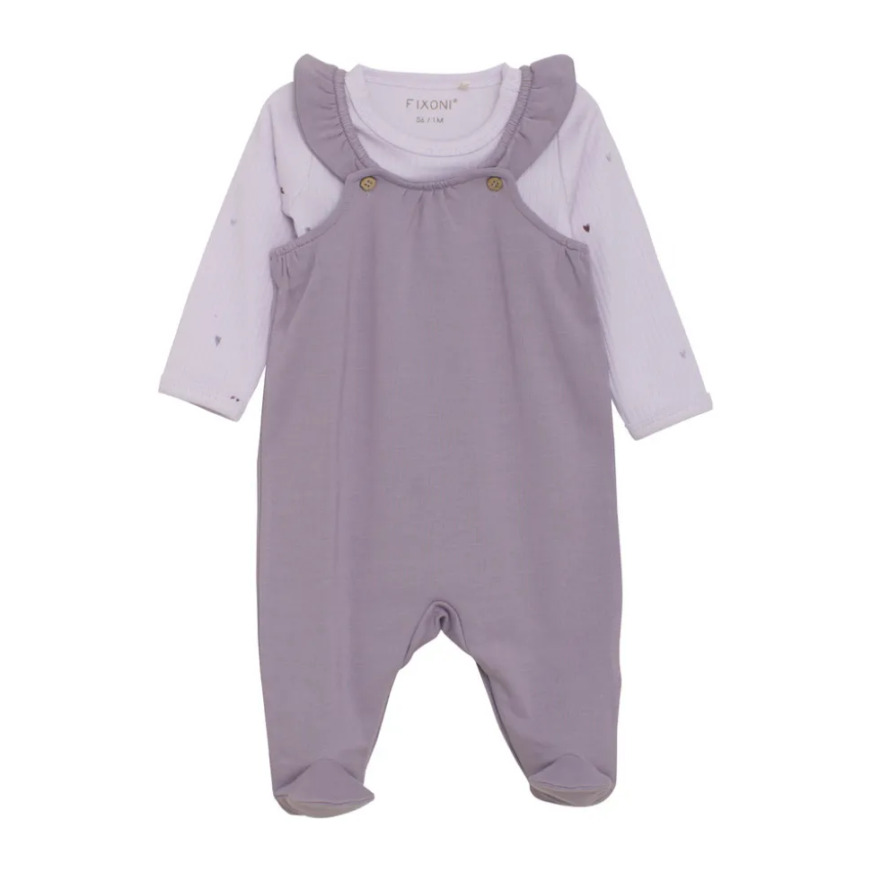 Sæt m. Body og Sweat Romper - 6810