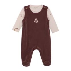 Sæt m. Body og velour bukser - 4953