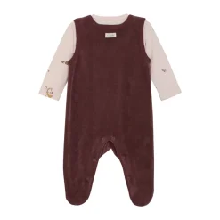 Sæt m. Body og velour bukser - 4953