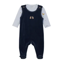 Sæt m. Body og velour bukser - 7555