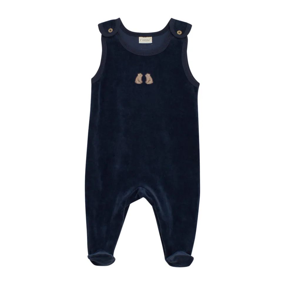 Sæt m. Body og velour bukser - 7555