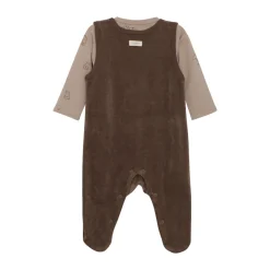 Sæt m. Body og velour bukser - 2307