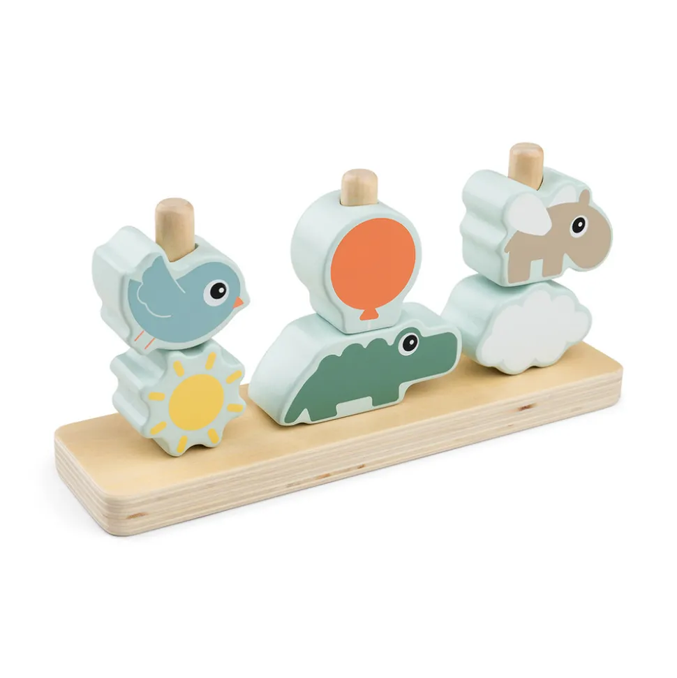 Stablelegetøj Happy clouds Farvemix