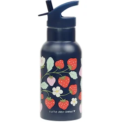 Stainless steel drink bottle: Strawberries
