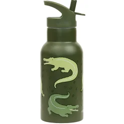 Stainless steel drink bottle: Crocodiles