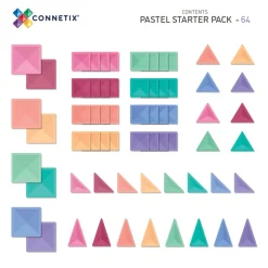 Starter Pack - magnetsæt 64 dele - pastel
