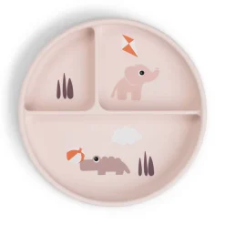 Stick&Stay inddelt tallerken Playground Pudder