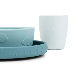 Stick&Stay spisesæt Deer friends Blå