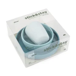 Stick&Stay spisesæt Deer friends Blå