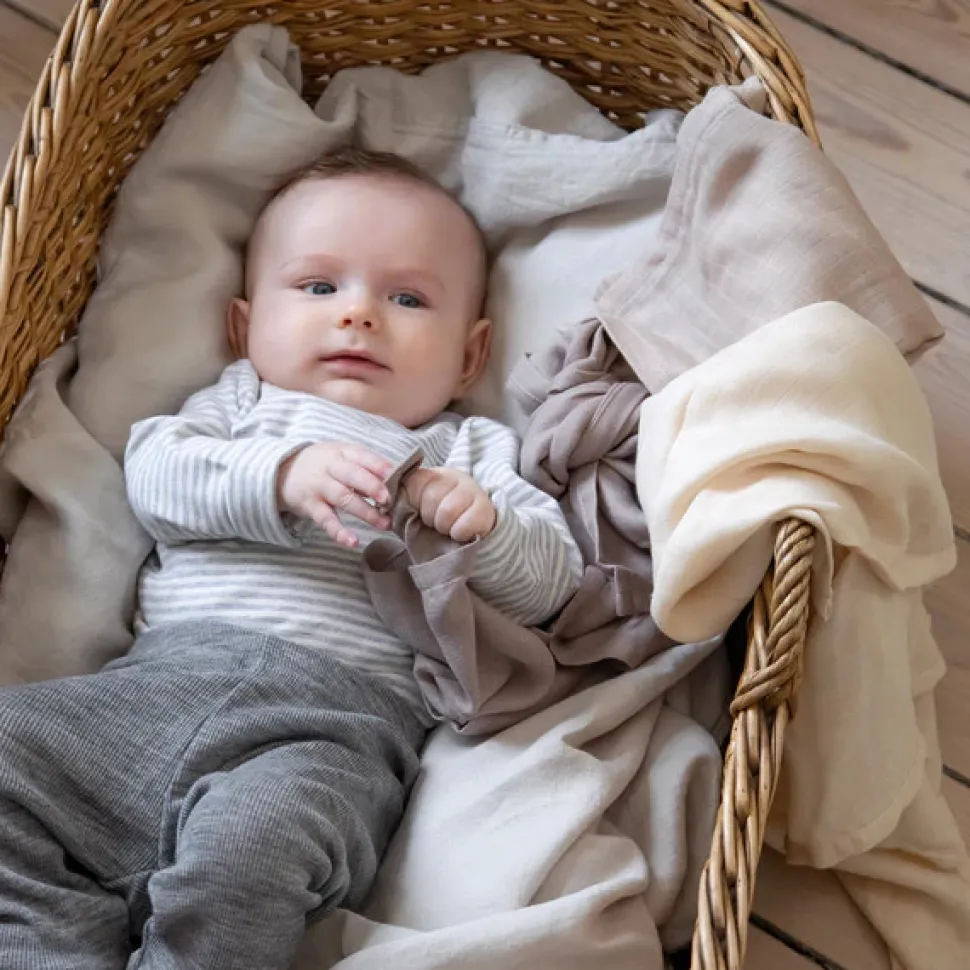 Stofbleer, 3 stk., moonlight beige